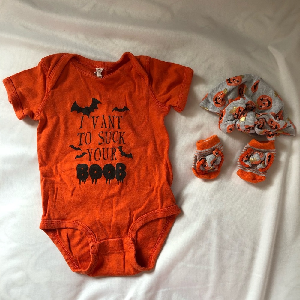 I vant to suck your boob baby onesie Halloween